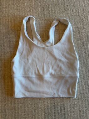 Joah Brown White Ribbed Crop Tank